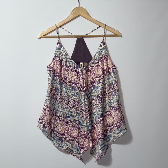 Eyeshadow multi color racer back tank top women’s size small - Picture 1 of 9